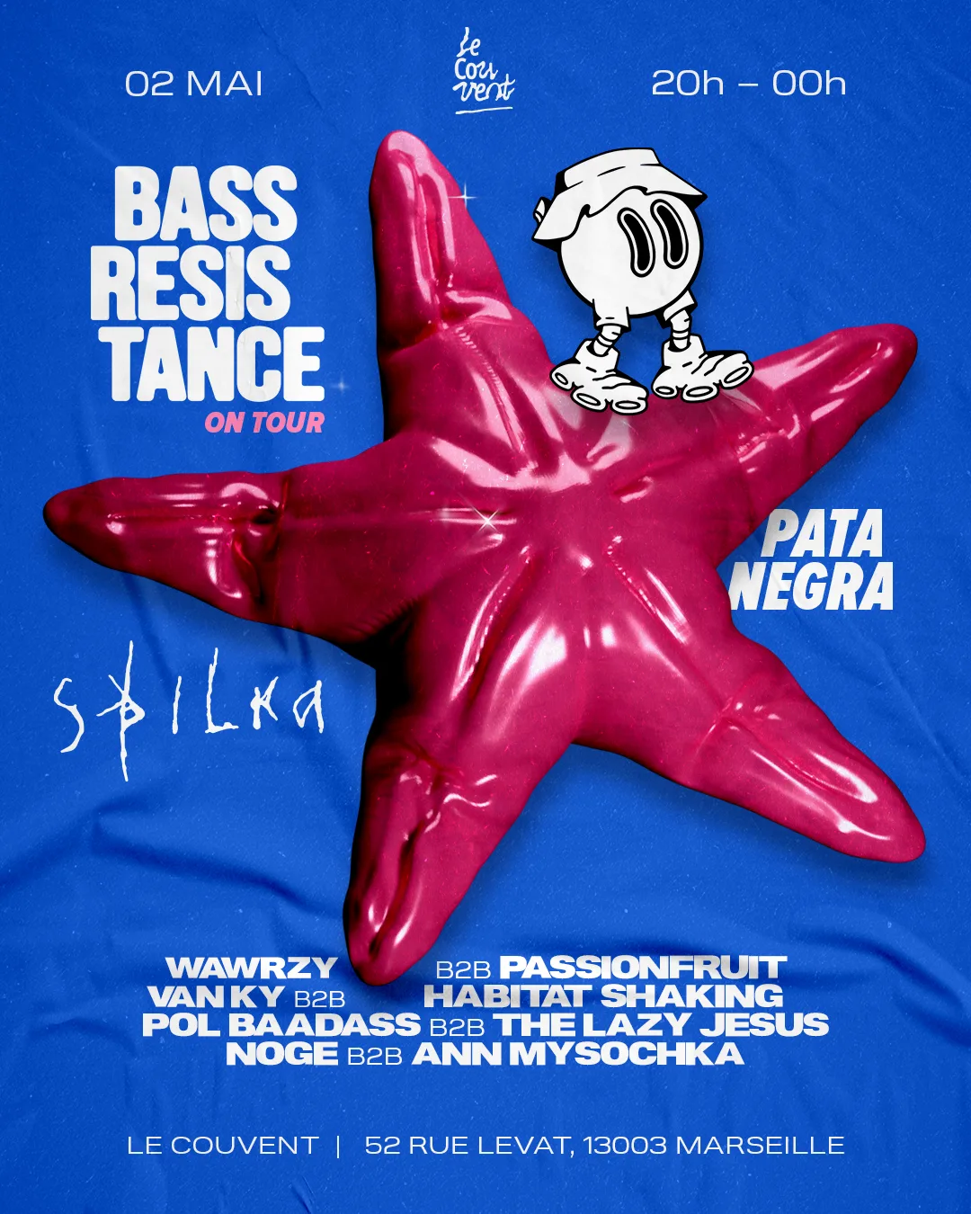 Bass Resistance event poster — Tour Marseille